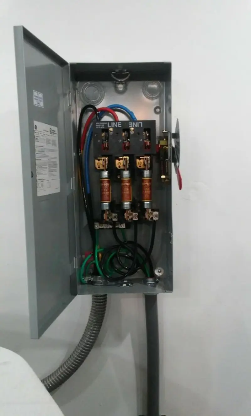 Three-phase disconnect switch installed for Electrical Wiring & Rewiring in Eastampton